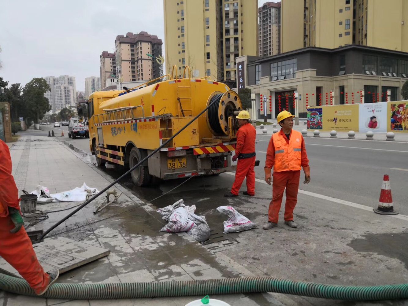 普兰店排污管道清淤-管道清洗